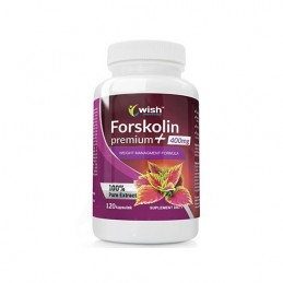 Forskolin Premium Plus 400mg, 120 Capsule, Ajuta la inhibarea productiei de grasime in celule, este un suport pentru metabolism 
