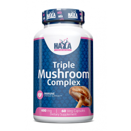 HAYA LABS Triple Mushroom Complex - 60 Capsule Beneficii Triple Mushroom Complex- poate ajuta la imbunatatirea concentrarii, poa