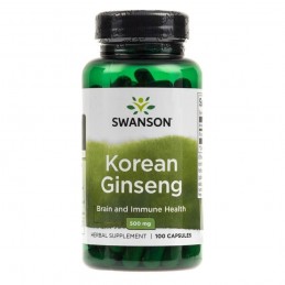 Korean Ginseng 500mg - 100 Capsule, Swanson Beneficii ginseng: antioxidant puternic care poate reduce inflamatia, poate aduce be