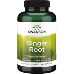 Swanson Ghimbir 540 mg – 120 Capsule – Digestie si Confort Gastric Beneficii Ghimbir: reduce balonarea abdominala, stimuleaza di