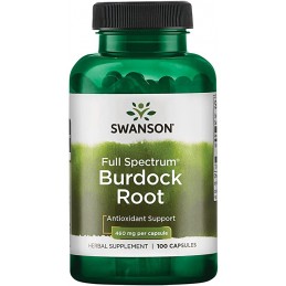 Swanson Burdock Root 460 mg 100 Capsule – Radacina de Brusture pentru Detox si Piele Beneficii Burdock Root (Radacina de brustur