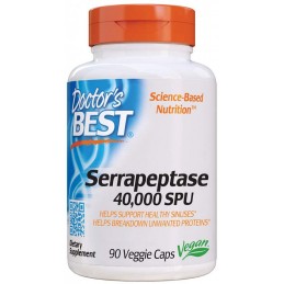 Doctor's Best Serrapeptase - 40 000 SPU - 90 Capsule Beneficii Serrapeptase: poate ajuta la promovarea sanatatii oaselor si arti