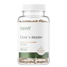 OstroVit Lion's Mane VEGE (coama leului) - 60 Capsule vegane Beneficii Coama leului- nootropic, bun antioxidant, suporta sistemu