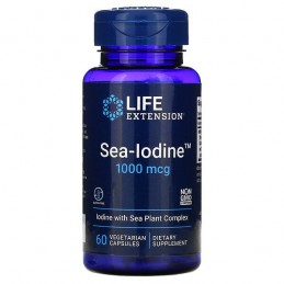 Supliment alimentar Sea Iodine, 1000mcg - 60 Capsule (iodina de mare), Life Extension Beneficiile iodinei de mare- esential pent