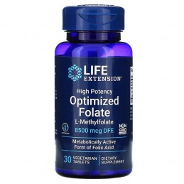 Life Extension High Potency Optimized Folate - 30 Tablete (folat optimizat de inalta potenta) Beneficii de folat optimizat de in