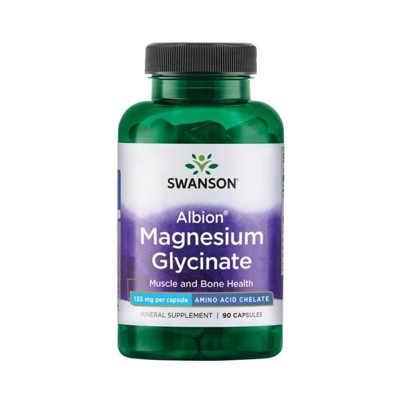 Albion Magnesium Glycinate - Magneziu Glicinat 133 mg 90 Capsule, Swanson