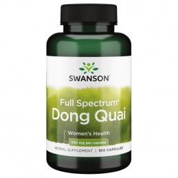 Swanson Dong Quai 530 mg 100 capsule - Echilibru hormonal Beneficii Dong Quai: mentine echilibrul hormonal, actioneaza ca un afr