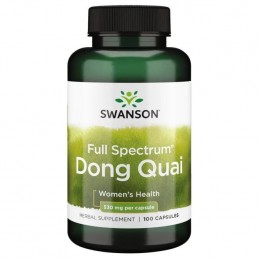 Swanson Dong Quai, 530mg - 100 Capsule Beneficii Dong Quai: mentine echilibrul hormonal, actioneaza ca un afrodiziac, reduce pro