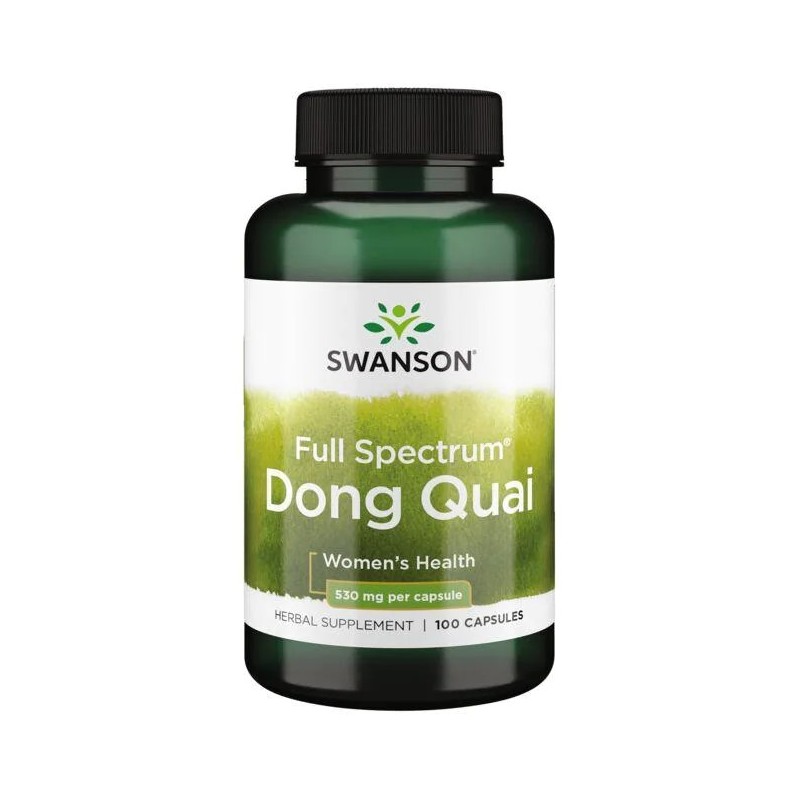 Swanson Dong Quai 530 mg 100 capsule - Echilibru hormonal Beneficii Dong Quai: mentine echilibrul hormonal, actioneaza ca un afr