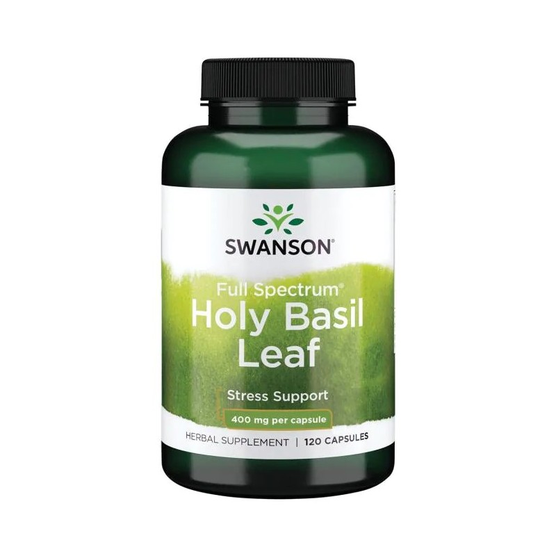 Swanson Holy Basil 400mg 120 Capsule – Stres & Echilibru Beneficiile Sfantului Busuioc: amelioreaza infectiile pielii si acneea,