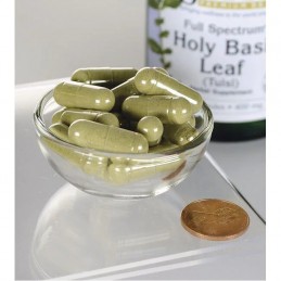 Holy Basil Leaf (Sfantul Busuioc) 400mg, 120 Capsule- Amelioreaza infectiile pielii si acneea, protejeaza impotriva diabetului B