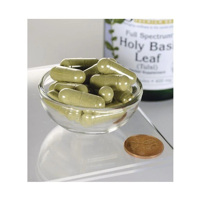 Swanson Holy Basil Leaf (Sfantul Busuioc) 400mg - 120 Capsule - 2 | YEO