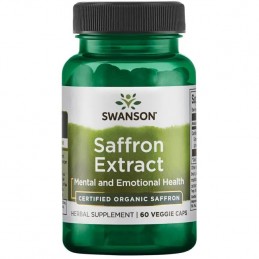 Saffron Extract 2% Safranal, 30mg - 60 Capsule, Swanson Beneficii Sofran: promoveaza o stare de spirit buna si echilibrul mental