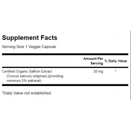Saffron Extract 30 mg 60 Capsule, Swanson Beneficii Sofran: promoveaza o stare de spirit buna si echilibrul mental, este un anti