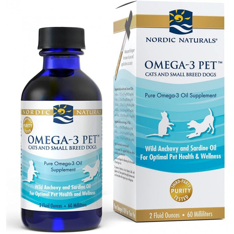 Special formulat pentru pisica sau cainele dvs. de rasa mica, Omega-3 Pet (pentru animale de companie), 60 ml DE CE OMEGA-3 PET 