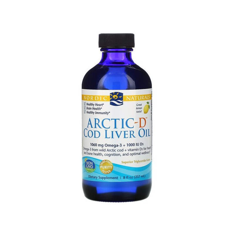Ulei de ficat de cod arctic, 237 ml, Sustine oasele, starea de spirit si sanatatea sistemului imunitar Beneficiile uleiului de f