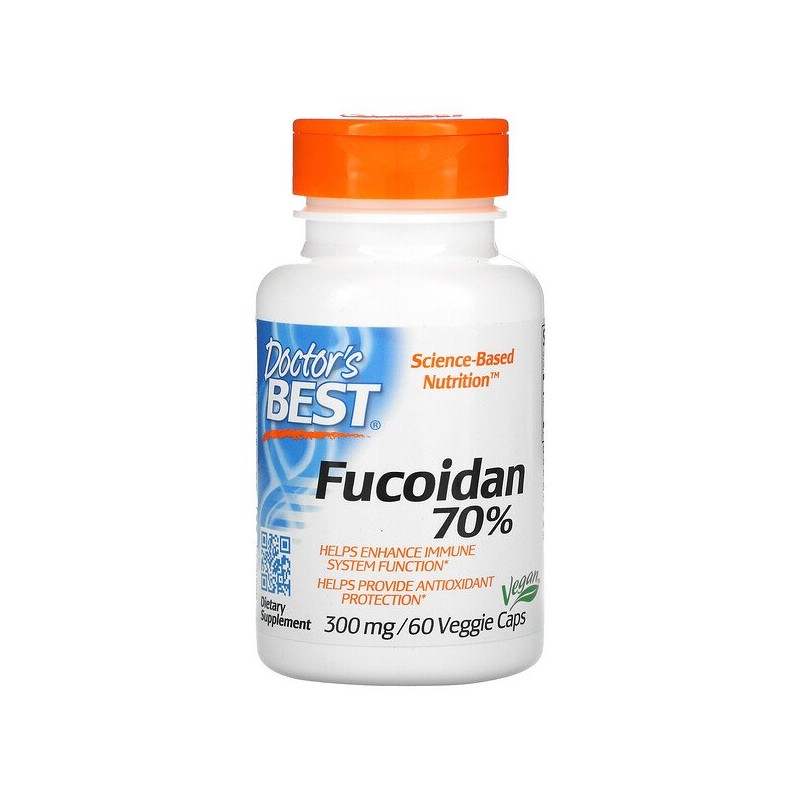 Imbunatateste functia sistemului imunitar, contine un gluconutrient fucoidan derivat din alge brune, Fucoidan 70%, 300mg 60 Caps