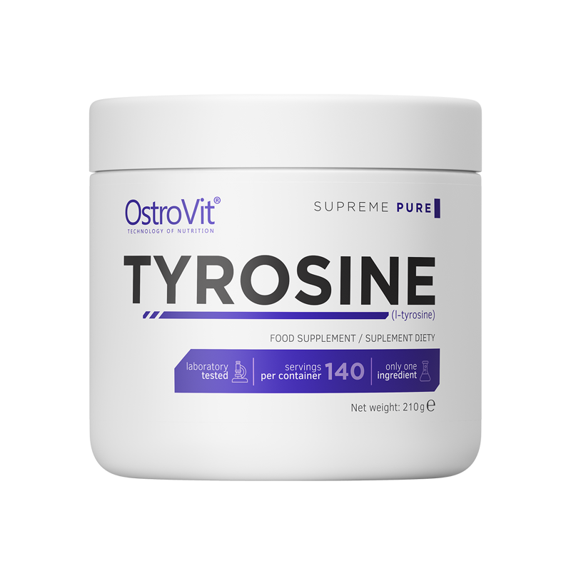 Stimuleaza eliberarea hormonului de crestere care determina cresterea musculara, Supreme Pure Tyrosine 210 grame Beneficii L-TYR