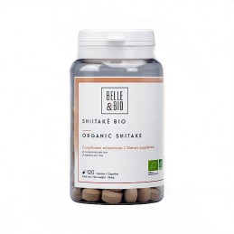 BelleBio Extract Shiitake BIO 120 Capsule – Imunitate Naturala Supliment alimentar cu extract de shiitake bio, 120 capsule Belle