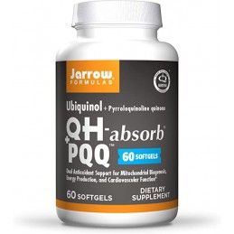 Ubiquinol QH-absorb + PQQ, 60 Capsule, Antioxidant important care promoveaza crearea de noi mitocondrii Beneficii Ubiquinol QH-a