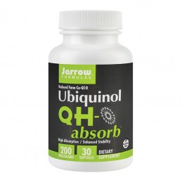 Jarrow Formulas Ubiquinol QH-absorb - 200mg - 30 Capsule Beneficii Ubiquinol QH-absorb-sustine functia cardiovasculara, prezinta