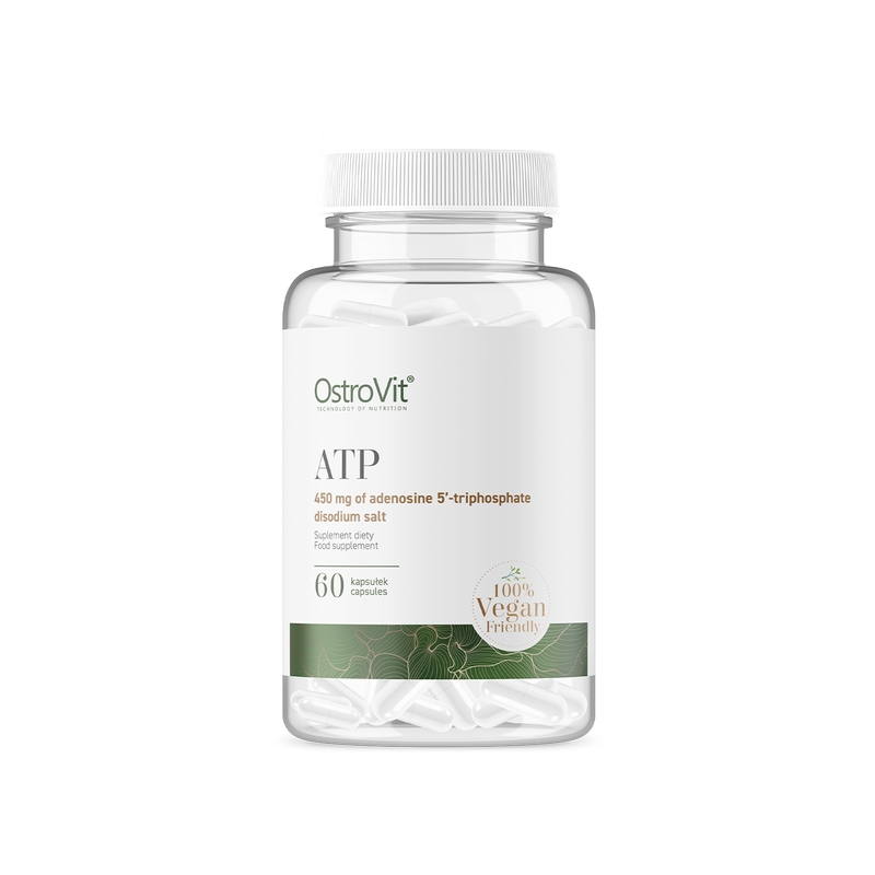 OstroVit ATP VEGE 60 Capsule Beneficii ATP VEGE: supliment alimentar modern care asigura organismului dumneavoastra ATP- Adenozi