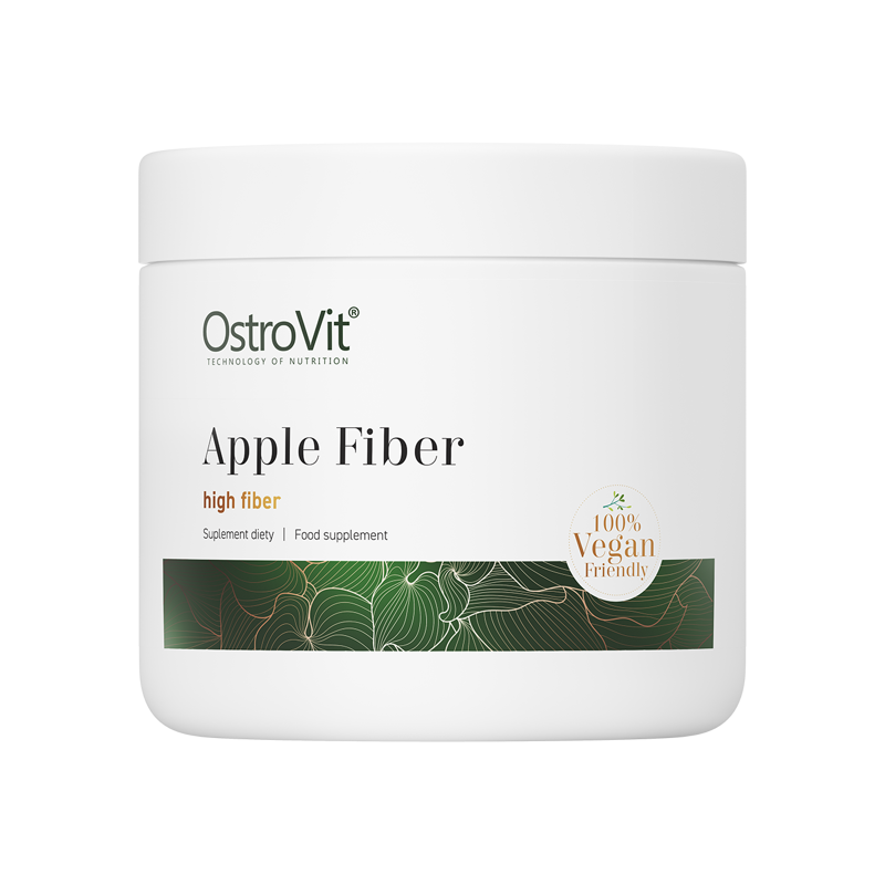 OstroVit Apple Fiber VEGE 200 g (Fibre de mere) Beneficii Apple Fibre (Fibra de mere): supliment alimentar pe baza de plante sub