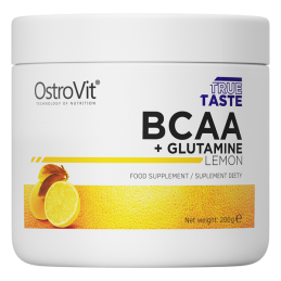 OstroVit BCAA + Glutamine 200 g (cu aroma de lamaie) Beneficii BCAA + Glutamina- este un supliment de top pentru persoanele acti