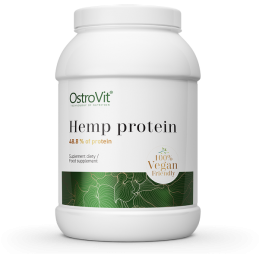 Continut ridicat de proteine, sursa de aminoacizi ramificati BCAA, Hemp Protein VEGE 700 g (Fibre de canepa) Beneficii Canepa Os