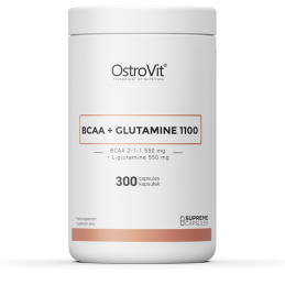 Contribuie la cresterea rezistentei musculare, Supreme Capsules BCAA + Glutamine 1100 mg - 300 Capsule Beneficii BCAA + Glutamin