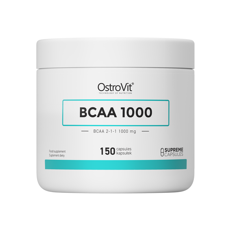 Contribuie la cresterea rezistentei musculare, Supreme Capsules BCAA 1000 mg - 150 Capsule Beneficii BCAA 1000 mg- contribuie la