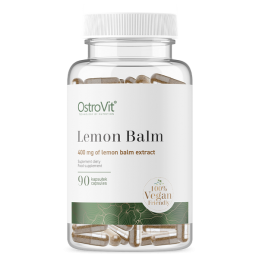 OstroVit Lemon Balm VEGE 90 Capsule (Roinita - frunze de melisa) Beneficii Lemon Balm VEGE- supliment alimentar vegan conceput p
