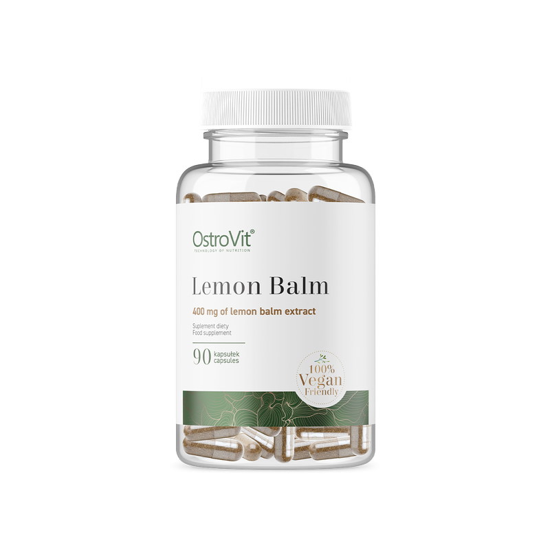Lemon Balm VEGE 90 Capsule (Roinita - frunze de melisa) Beneficii Lemon Balm VEGE- supliment alimentar vegan conceput pentru cei