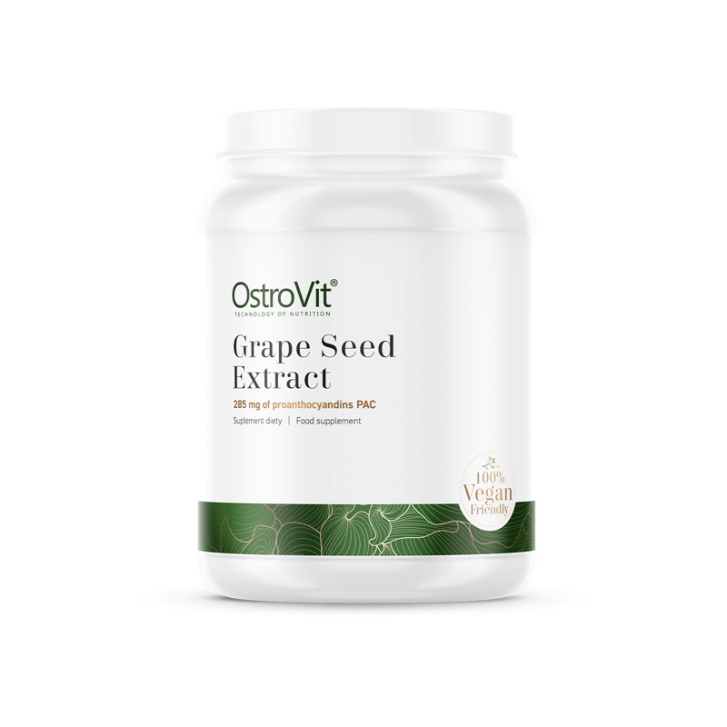 OstroVit Grape Seed Extract 50 g (Extract de samburi de struguri) Beneficii Extract din samburi de struguri- promoveaza sanatate