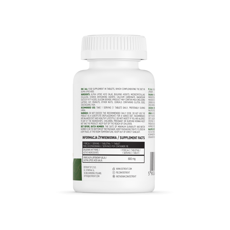 OstroVit ALA 90 tablete (acid alpha lipoic) - 2 | YEO