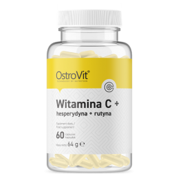 Garanteaza o absorbtie imbunatatita a vitaminei C, Vitamin C + Hesperidin + Rutin - 60 Capsule Beneficii Vitamina C + Hesperidin