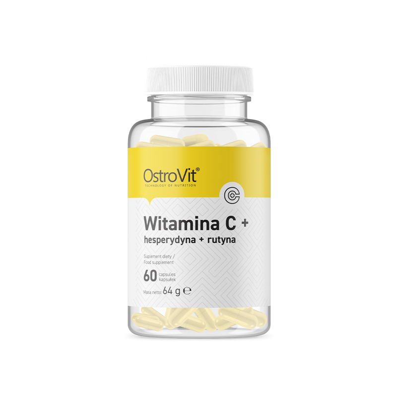 Vitamin C + Hesperidin + Rutin - 60 Capsule- Garanteaza o absorbtie imbunatatita a vitaminei C Beneficii Vitamina C + Hesperidin
