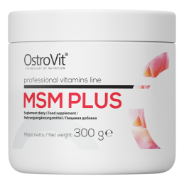 OstroVit MSM Plus 300 g Beneficii MSM Plus- reduce durerea musculara dupa antrenament si contribuie la refacerea musculara, in t