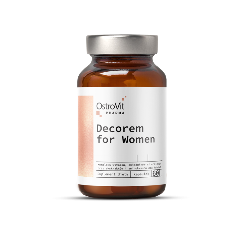Decorem For Women, 60 Capsule, Supliment unghii si piele femei Beneficii OstroVit Pharma Decorem pentru femei- ajuta la mentiner