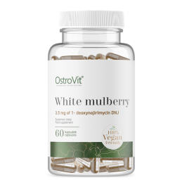 Sprijina controlul glicemiei dupa masa, poate ajuta la „reducerea” grasimii corporale, Extract frunze dud alb, 60 Capsule Benefi