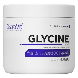 Glicina pudra, Pure Glycine 200 grame, OstroVit Glicina beneficii: va ajuta sa adormiti mai repede, cresteti eficienta somnului,