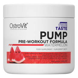 OstroVit PUMP Pre-Workout Formula 300 g NEW FORMULA watermelon (pepene) Beneficii PUMP Pre-Workoout Formula: creste eficienta or