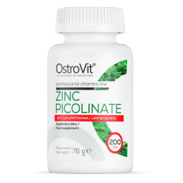 OstroVit Zinc Picolinate 200 Tablete LIMITED EDITION (editie limitata) Beneficii Zinc: se absoarbe usor in organism, imbunatates