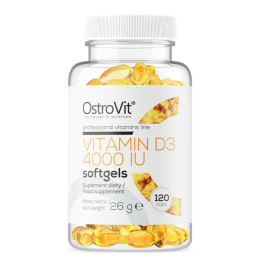 OstroVit Vitamina D3 4000 UI 120 Capsule Moi – Imunitate Vitamina D3 4000ui beneficii: mentine sanatatea oaselor, amelioreaza ma