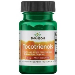 Swanson Tocotrienols - 50mg - 60 Capsule (suport antioxidant) Beneficii Tocotrienols: sustine diviziunea celulara, protejeaza in