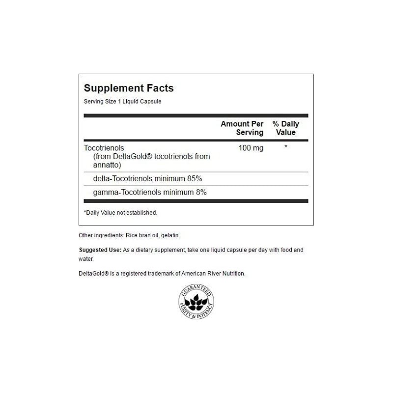 Swanson Tocotrienols - 100mg Double Strength - 60 capsule lichide - 1 | YEO