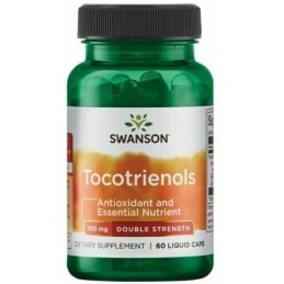Swanson Tocotrienols - 100mg Double Strength - 60 capsule lichide Beneficii Tocotrienols- sustine diviziunea celulara, protejeaz