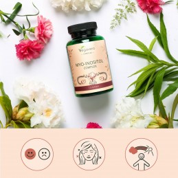 Vegavero Myo-Inositol Complex 120 Capsule - Echilibru Hormonal Beneficii Myo-Inositol: va poate ajuta sa pierdeti in greutate, r