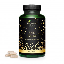 Vegavero Skin Glow Complex 120 Capsule BENEFICII SKIN GLOW COMPLEX- formula vegana unica, cu ingrediente de inalta calitate, det