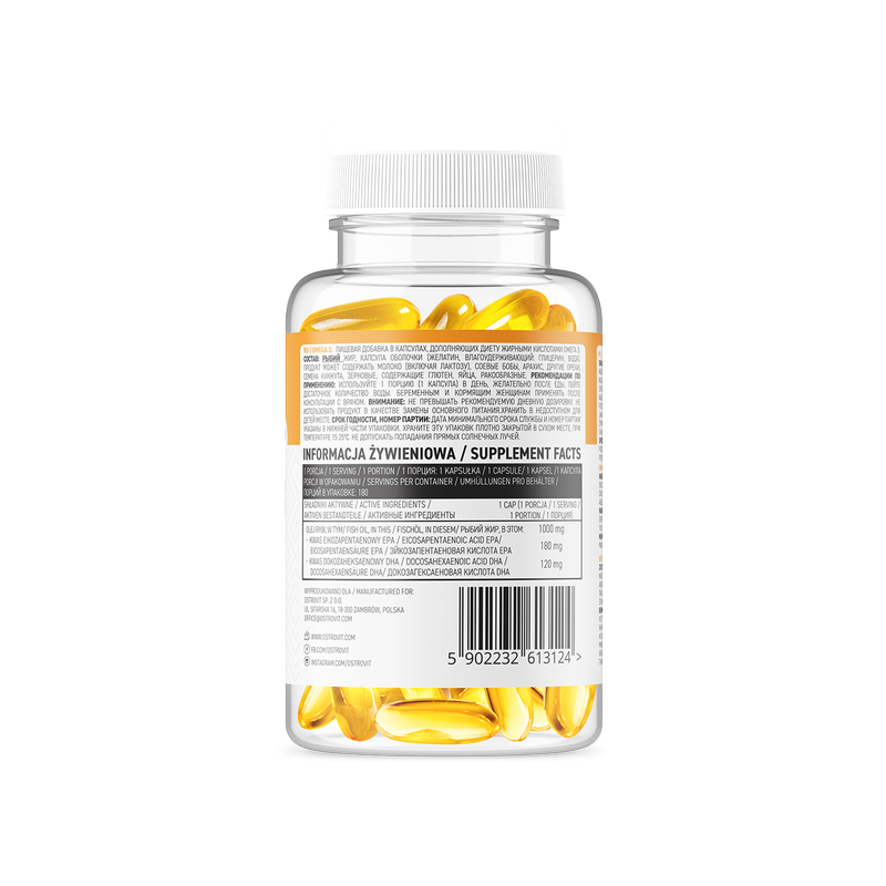 Omega 3 1000mg 180 Capsule, OstroVit - 4 | YEO